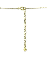 Giani Bernini Cubic Zirconia Double Heart Pendant Necklace, 16" + 2" extender, Created for Macy's