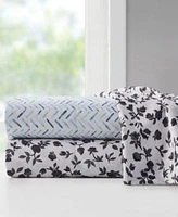 Intelligent Design Printed Microfiber Sheet Set Collection