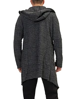 Ron Tomson Men's Modern Stealth Hoodie Cardigan