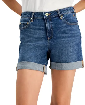 Tommy Hilfiger Women's Th Flex Cuffed Denim Shorts