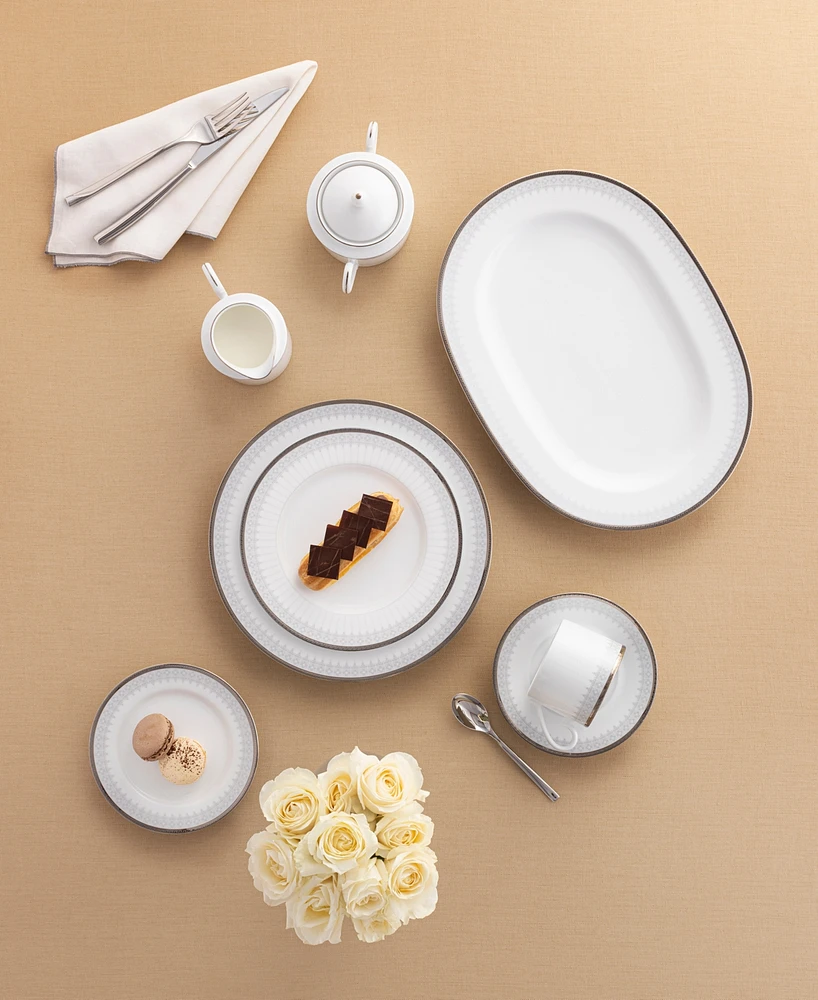 Noritake Silver Colonnade Oval Platter