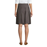 Lands' End Tall Box Pleat Skirt Top of Knee