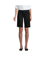 Lands' End Women's Plain Front Blend Chino Shorts