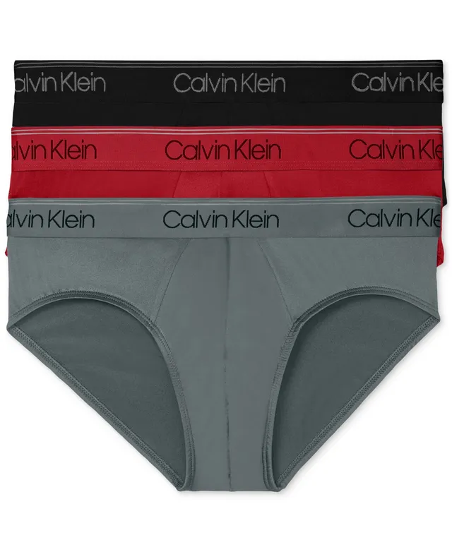 Calvin Klein Men's 3-Pack Microfiber Stretch Low-Rise Briefs Underwear