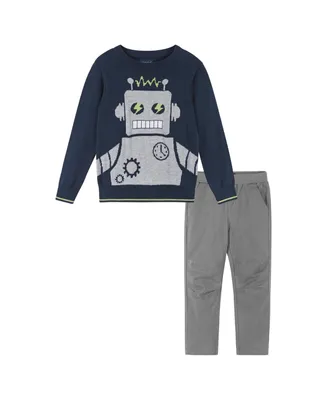 Andy & Evan Toddler Boys / Robot Sweater Set