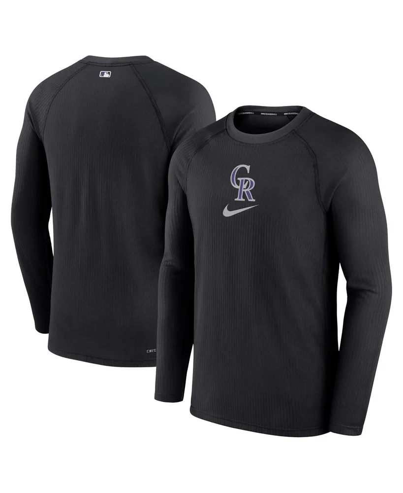 Men's Colorado Rockies Nike Black Authentic Collection Velocity