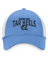 Men's Top of the World Carolina Blue, White North Carolina Tar Heels Breakout Trucker Snapback Hat
