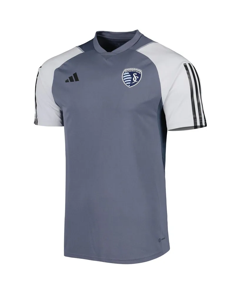 Men's adidas Gray Sporting Kansas City 2023 On-Field Training Jersey