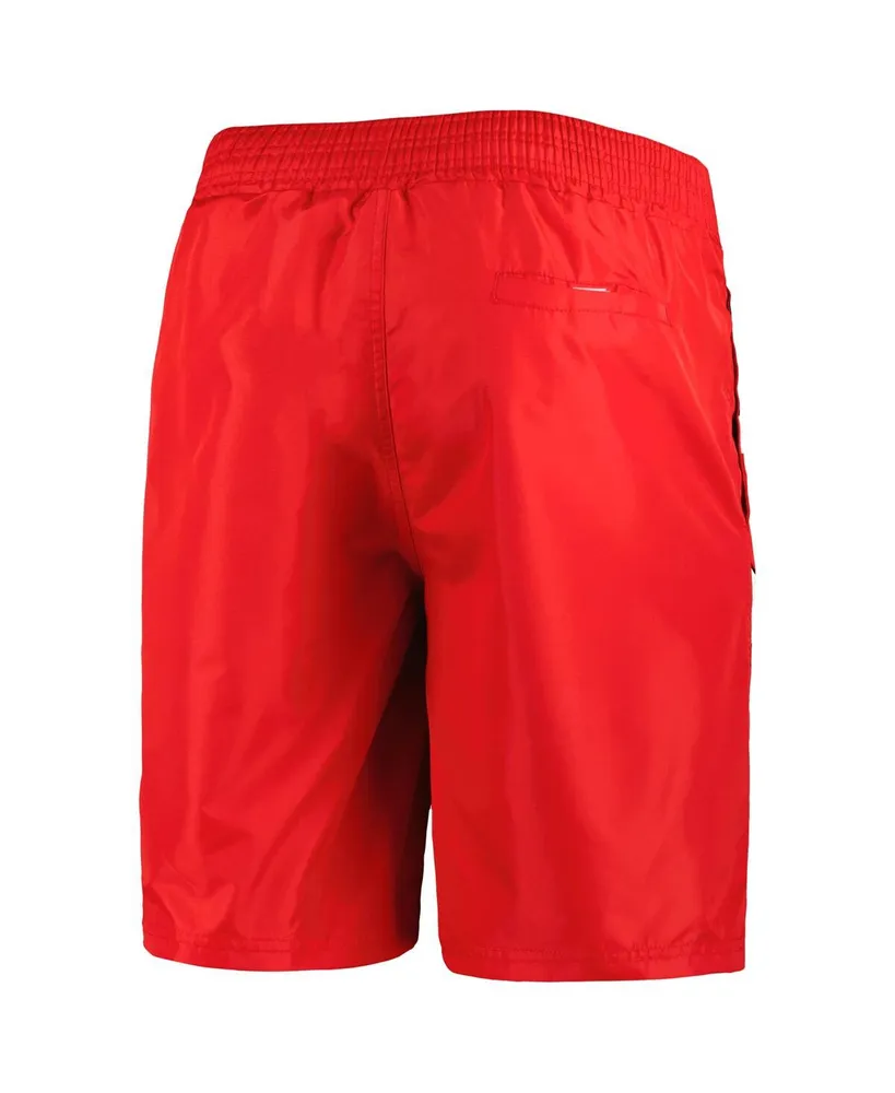 Men's G-iii Sports by Carl Banks Red Chicago Bulls Sea Wind Swim Trunks