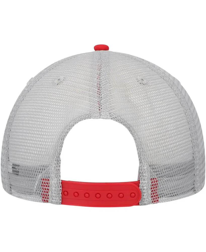 Men's Colosseum Crimson, Gray Indiana Hoosiers Snapback Hat