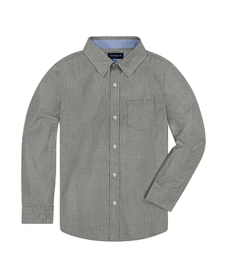 Andy & Evan Toddler Boys / Grey Chambray Button-down Shirt