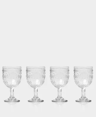 Euro Ceramica Fez Wine Glasses, Set of 4