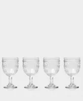 Euro Ceramica Fez Wine Glasses, Set of 4