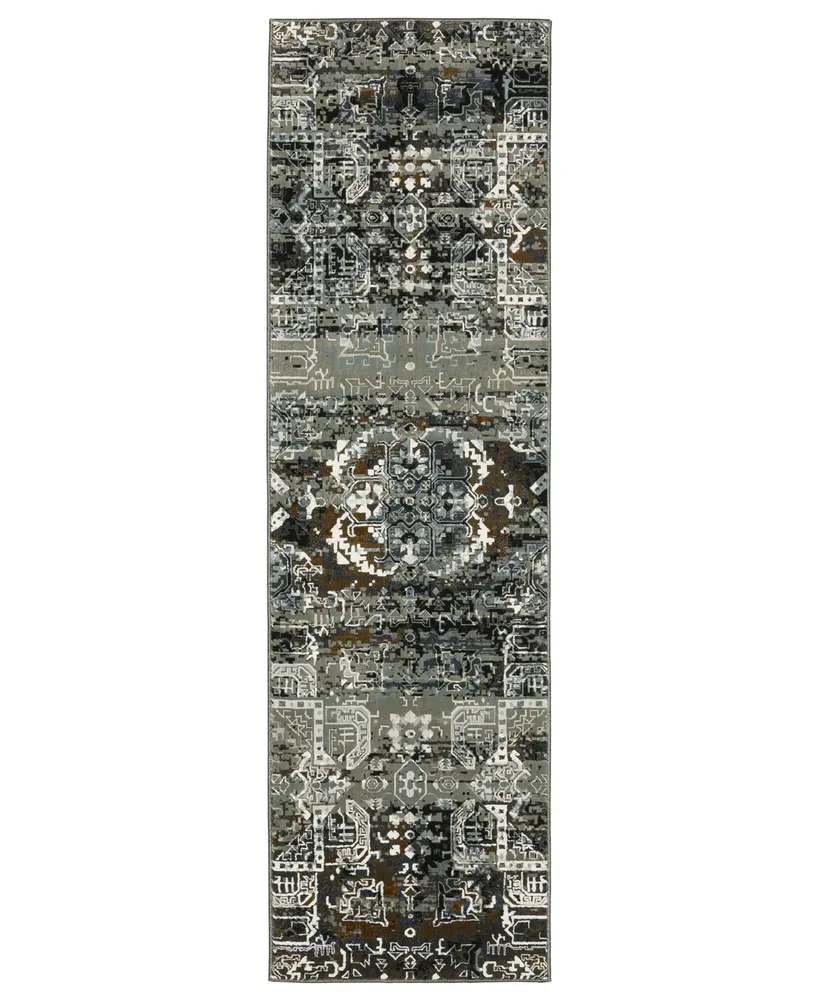 Km Home Astral 2060ASL 2'3" x 7'6" Runner Area Rug