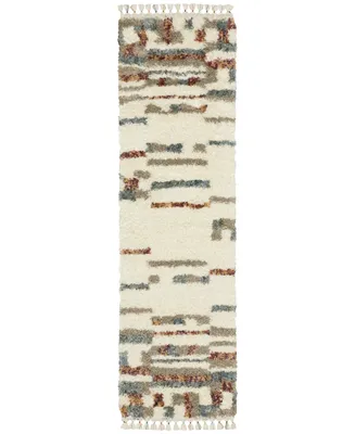 Jhb Design Vertical Shag VLS06A 2'3" x 7'6" Runner Area Rug