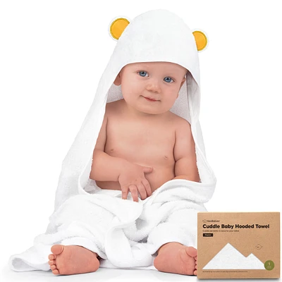 KeaBabies Cuddle Baby Hooded Towel, Organic Bath Towels, Beach Towel for Newborn, Kids