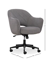 Sawyer Gray Quilted Task Chair