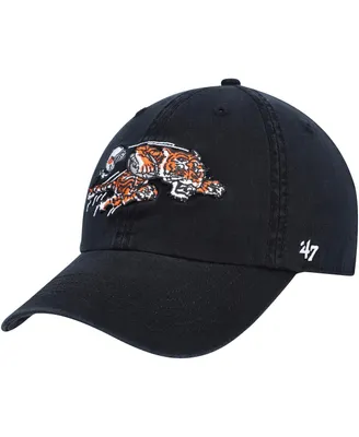 Men's '47 Brand Black Distressed Cincinnati Bengals Gridiron Classics Franchise Legacy Fitted Hat