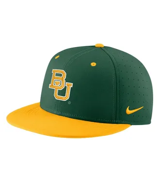 Men's Nike Green Baylor Bears Aero True Baseball Performance Fitted Hat