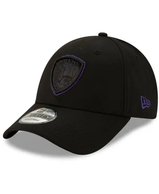 Men's New Era Black Baltimore Ravens Alternate Logo Momentum 9FORTY Adjustable Snapback Hat