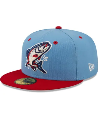 Men's New Era Light Blue Spokane Indians Alternate Authentic Collection 59FIFTY Fitted Hat