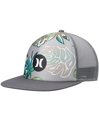 Men's Hurley Gray Balboa Trucker Snapback Hat