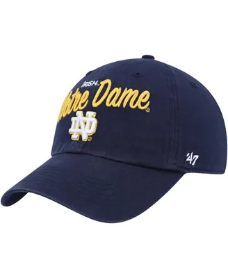 Women's '47 Brand Navy Notre Dame Fighting Irish Phoebe Clean Up Adjustable Hat