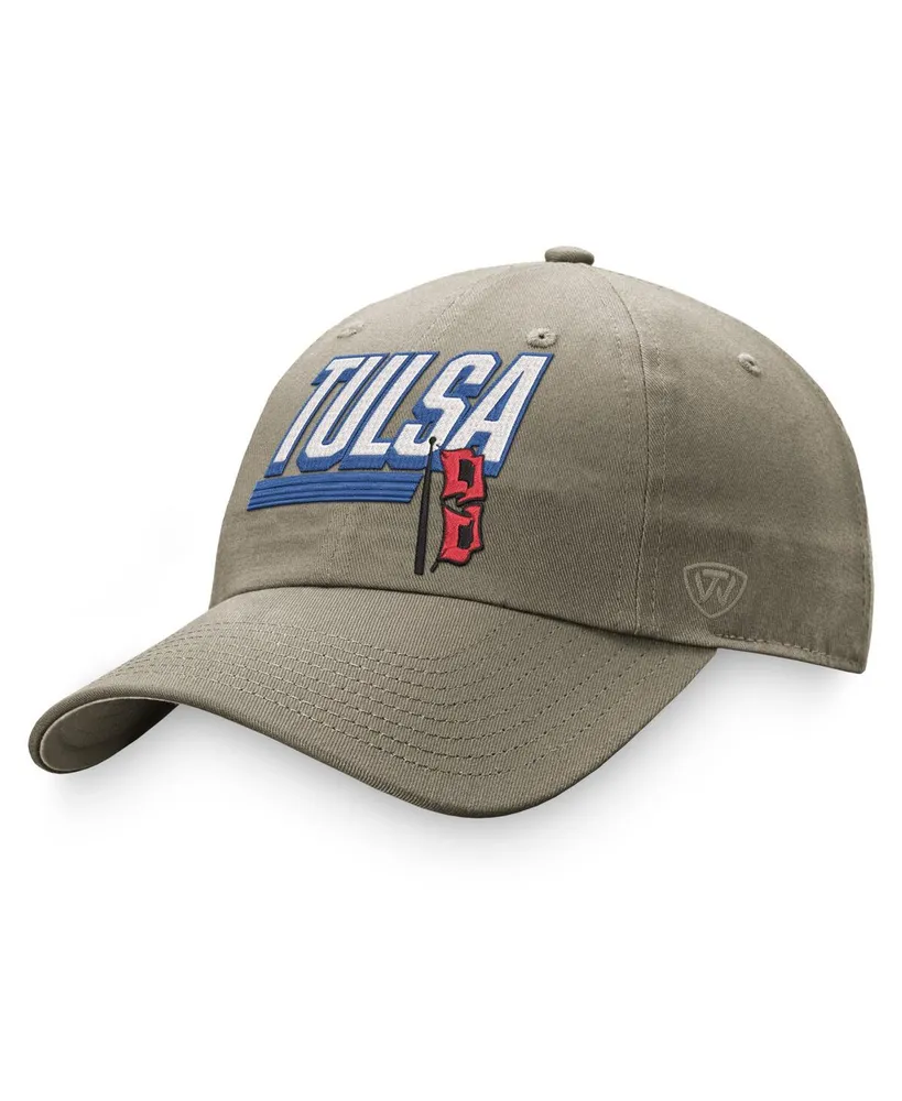 Men's Top of the World Khaki Tulsa Golden Hurricane Slice Adjustable Hat