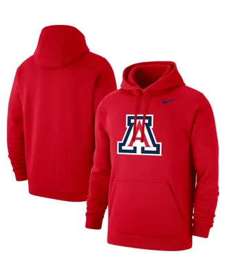 Men's Nike Red Arizona Wildcats Logo Club Pullover Hoodie