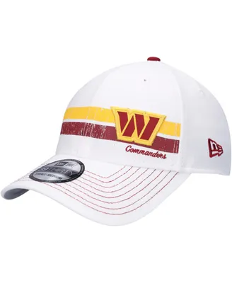 Men's New Era White Washington Commanders Polar 39THIRTY Flex Hat