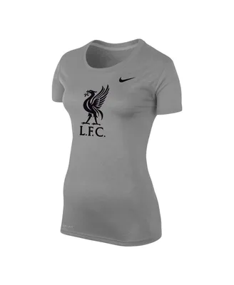 Women's Nike Heather Gray Liverpool Legend Performance T-shirt