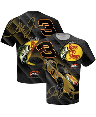 Men's Jr Motorsports Official Team Apparel Black Dale Earnhardt Jr. Bass Pro Shops Total Print T-shirt