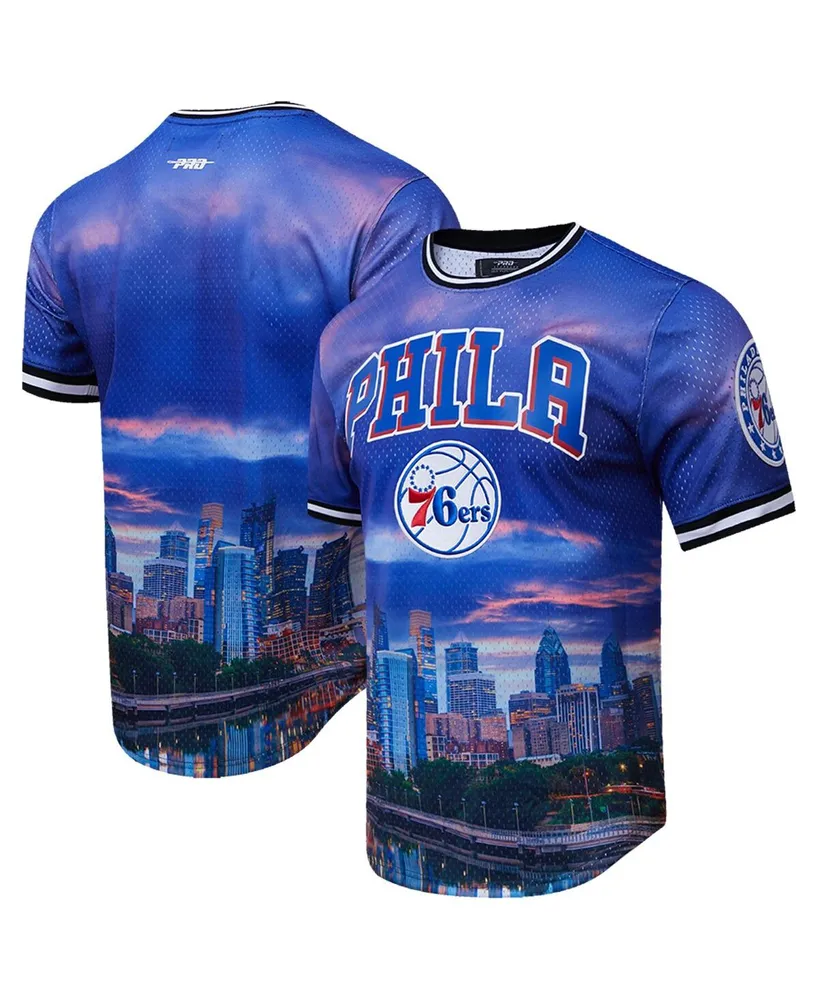 Men's Pro Standard Philadelphia 76ers Cityscape Stacked Logo T-shirt