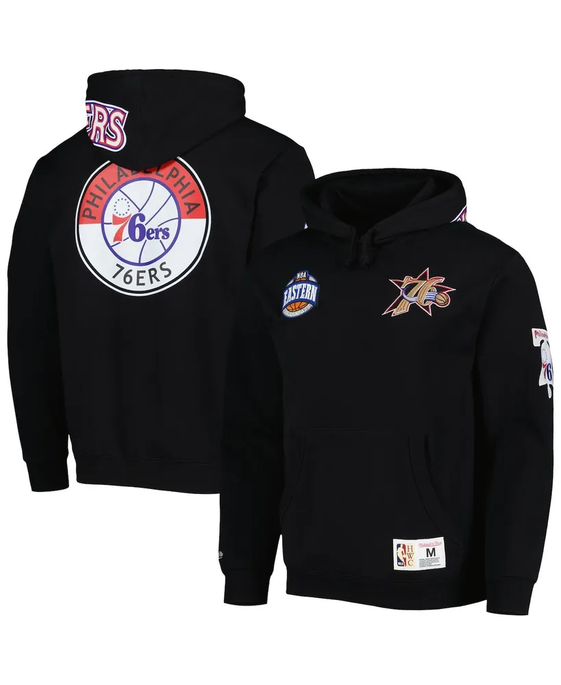 Men's Mitchell & Ness Black Philadelphia 76ers City Collection Heritage Hoodie