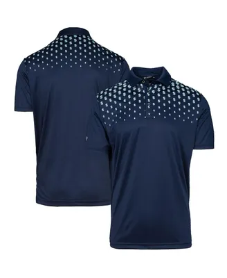 Men's LevelWear Navy Seattle Kraken Nhl x Pga Original Polo Shirt