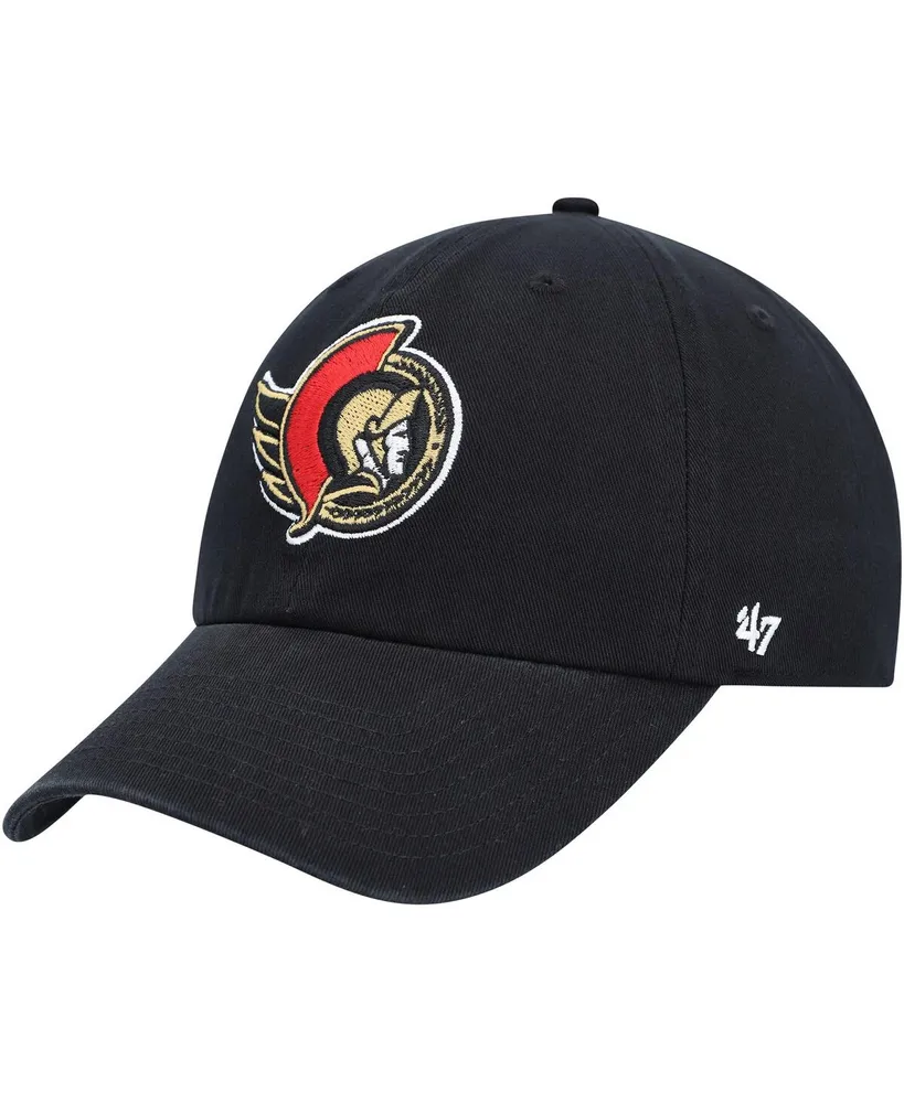 Men's '47 Brand Black Ottawa Senators Clean Up Adjustable Hat