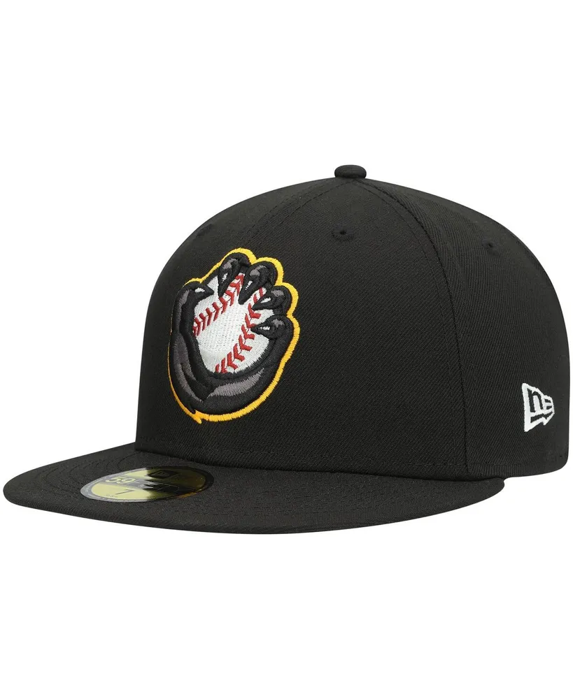 Men's New Era Black Quad Cities River Bandits Authentic Collection Road 59FIFTY Fitted Hat