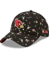 Women's New Era Black Arizona Cardinals Floral 9TWENTY Adjustable Hat