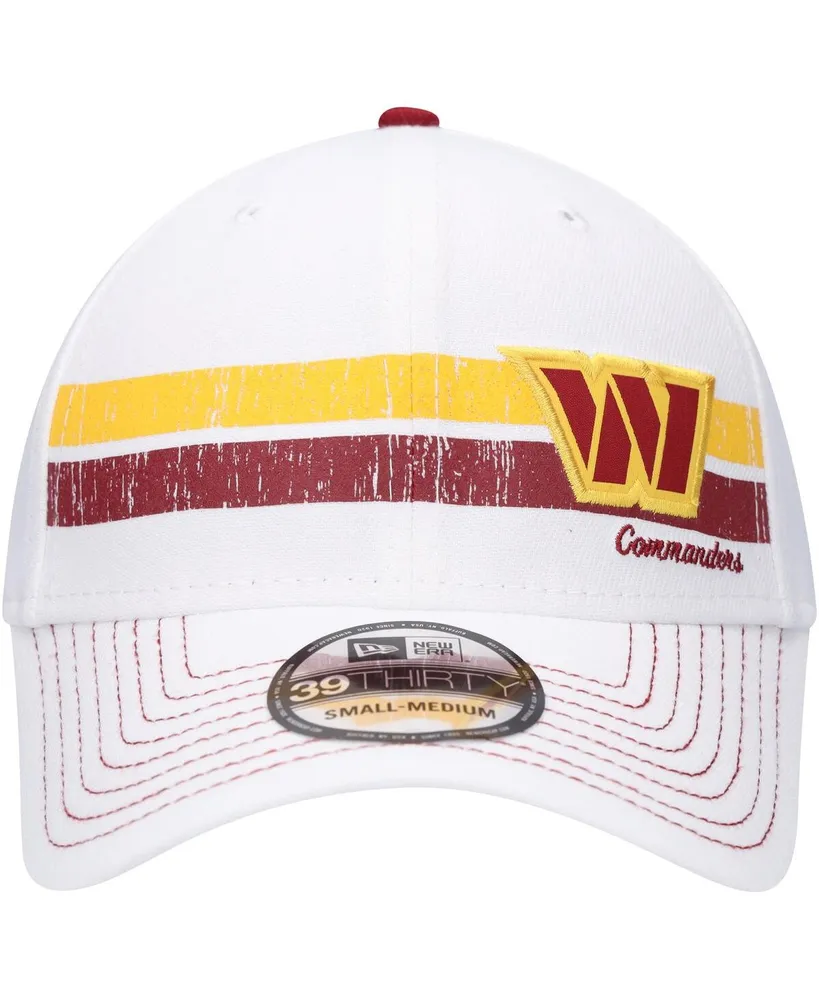 Men's New Era White Washington Commanders Polar 39THIRTY Flex Hat