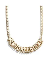 Women's Baublebar Milwaukee Bucks Team Chain Necklace - Gold