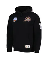 Men's Mitchell & Ness Black Philadelphia 76ers City Collection Heritage Hoodie