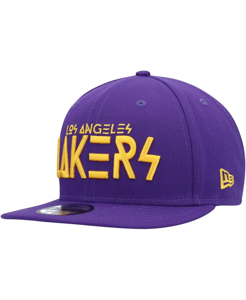 Men's New Era Purple Los Angeles Lakers Rocker 9FIFTY Snapback Hat