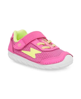 Stride Rite Little Girls Soft Motion Zips Runner Leather Sneakers