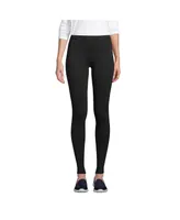 Lands' End Women's High Rise Serious Sweats Fleece Lined Pocket Leggings