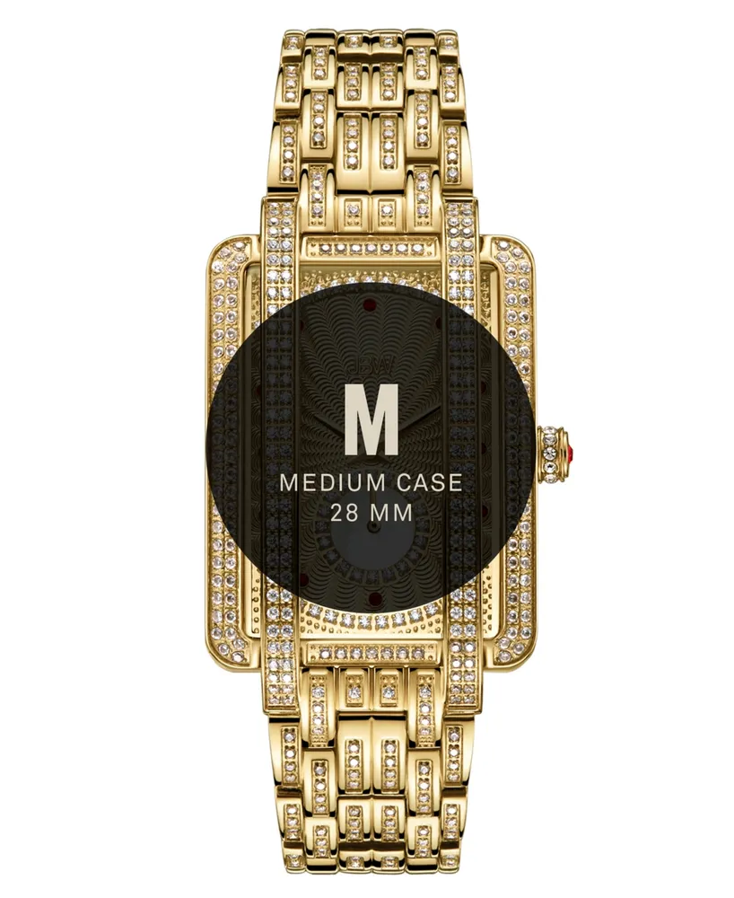 Jbw Women's Mink Platinum Series 18k Gold-plated Stainless Steel Watch, 28mm