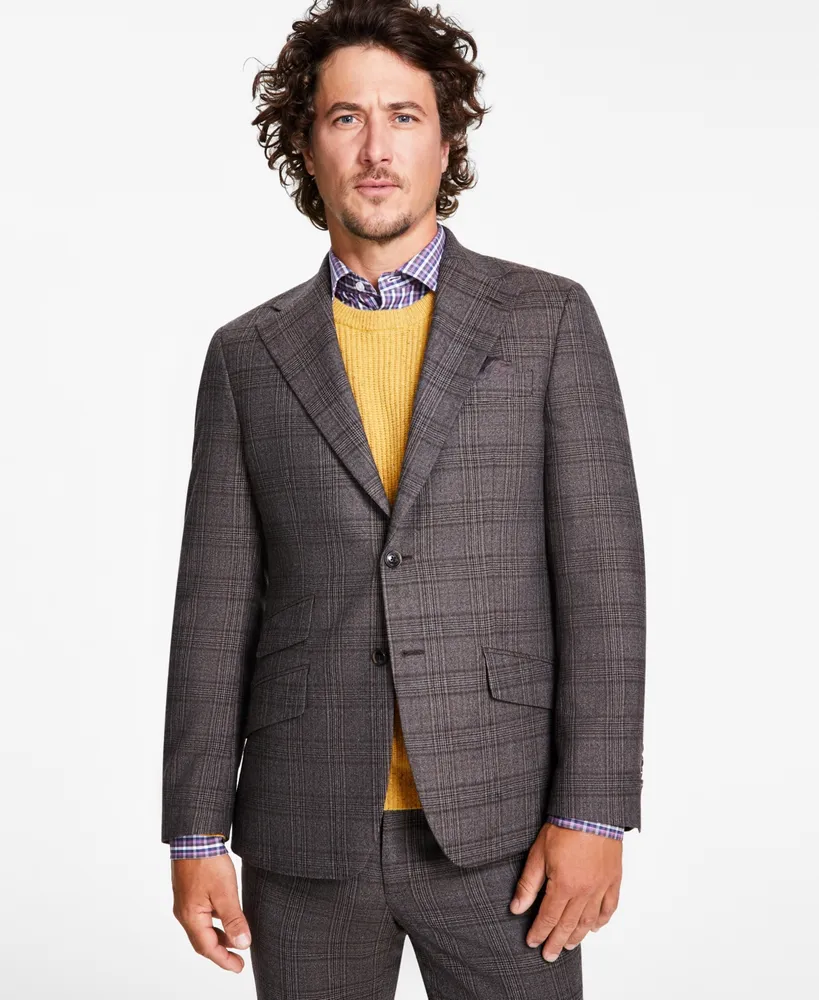 Men's Slim-Fit Solid Wool Suit Separates, Created for Macy's