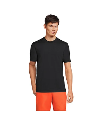 Lands' End Men's Short Sleeve Upf 50 Swim Tee Rash Guard