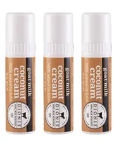 Dionis Coconut Cream Lip Balm Set, 3 Piece