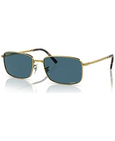 Ray-Ban Unisex Polarized Sunglasses, RB3717 - Gold