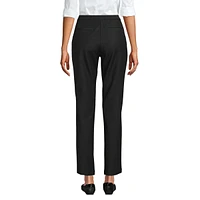 Lands' End Petite High Rise Bi Stretch Pintuck Pencil Ankle Pants